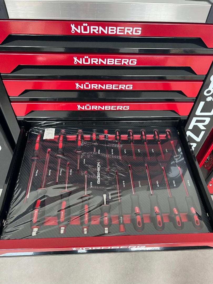 Servante d'atelier rouge