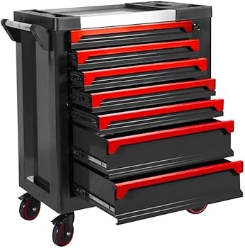 Servantes d'atelier avec outils